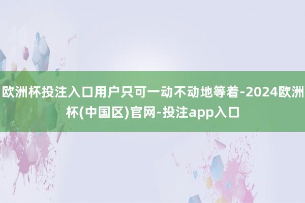 欧洲杯投注入口用户只可一动不动地等着-2024欧洲杯(中国区)官网-投注app入口